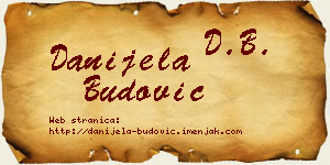 Danijela Budović vizit kartica